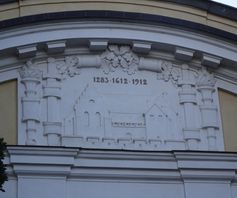 1283-Stadsskola, 1612-skolan flyttade till Öster, 1912- PB uppförs